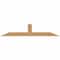 Ekena Millwork Portland Smooth Timber Gable Bracket, Western Red Cedar, 84"W x 17"H x 5 1/2"D x 5 1/2"F, 5/12 Pitch GBW084X17X0606POR00SWR - alternate 1